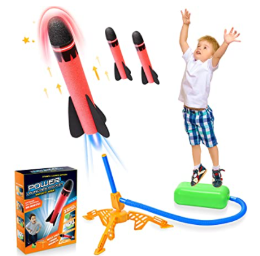 Power Launcher Rocket Toy (Gen 2) | Ultimate Extreme Height Air-Powered Toy Rocket Set for Kids