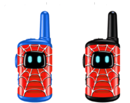 Kids Rechargeable Robot Walkie Talkies (Gen 2) | Cool Spider-Web Series 2-Pack (US Standard)
